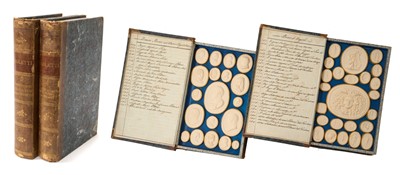 Lot 910 - Rare pair of early 19th century Grand Tour plaster intaglios sets