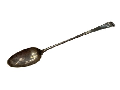 Lot 903 - George III silver Old English pattern basting spoon