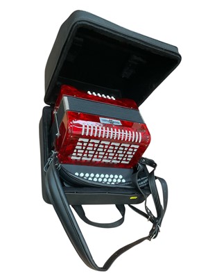 Lot 2736 - Gear4music melodeon, cased