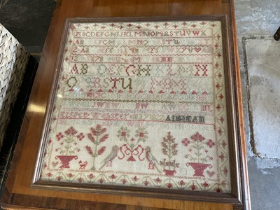 Lot 5201 - 1822 woolwork sampler