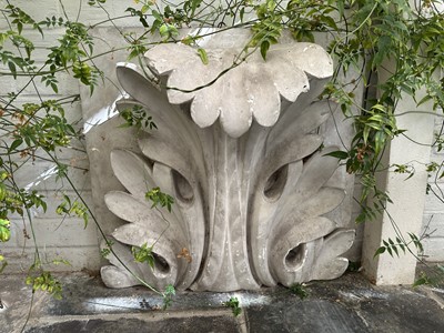 Lot 1861 - Decorative composite acanthus panel, 62cm x 67cm