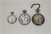 Lot 3508 - Two large pocket Watcheses and one other...