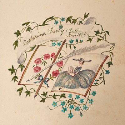 Lot 876 - Exceptional Victorian watercolour album