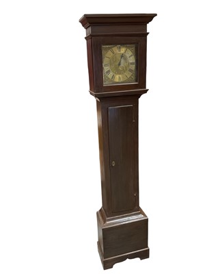Lot 628 - Thomas Thorp, Colchester, an early 18th century painted pine, longcase clock, with single train movement