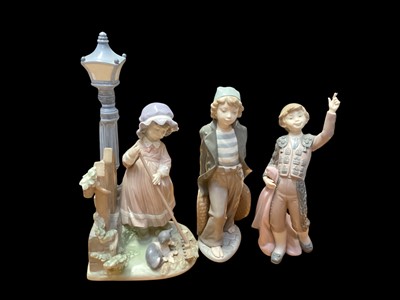 Lot 2244 - Three Lladro porcelain figures