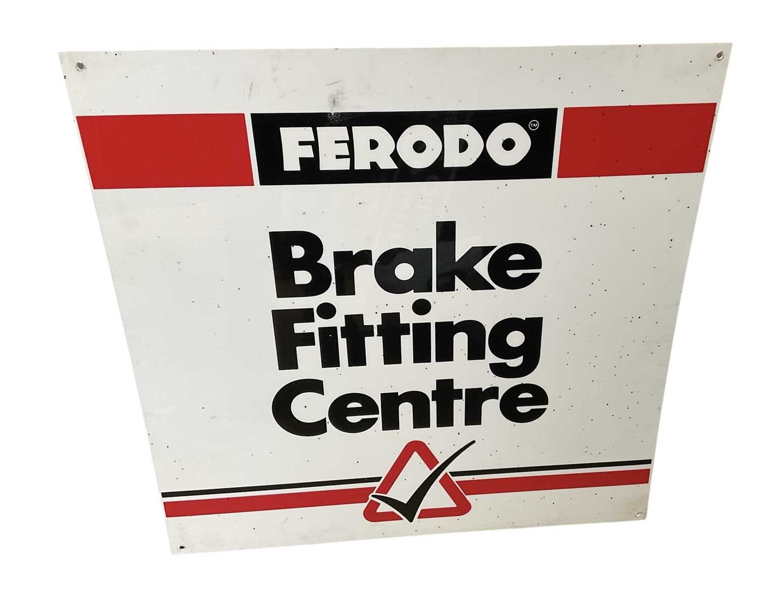 Lot 28 - Modern Perspex garage sign- 'Ferodo Brake Fitting Centre', 61 x 61cm.