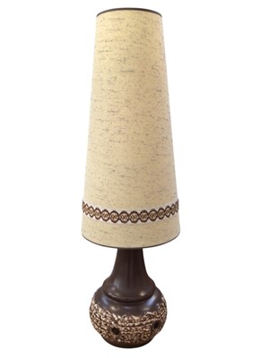 Lot 5114 - 1970s floor lamp with original shade.