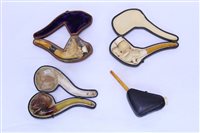 Lot 4035 - Finely Carsved and pierced meerschaum cheroot...