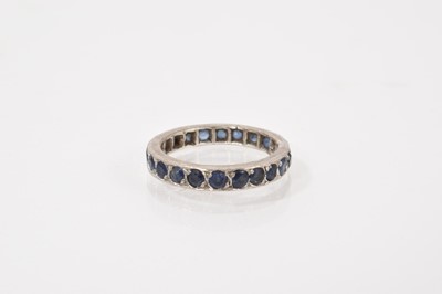 Lot 672 - Sapphire full eternity ring