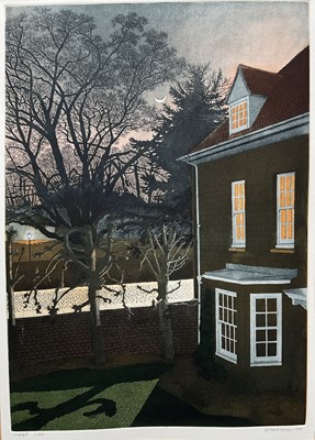 Lot 100 - Joseph W. Winkelman (b. 1941) limited edition etching - Lamplight, signed titled and numbered 1/250, 54cm x 38cm, in mount, unframed