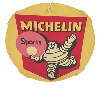 Lot 74 - Reproduction hardboard Michelin 'Sports' type sign, 51.5cm in diameter.