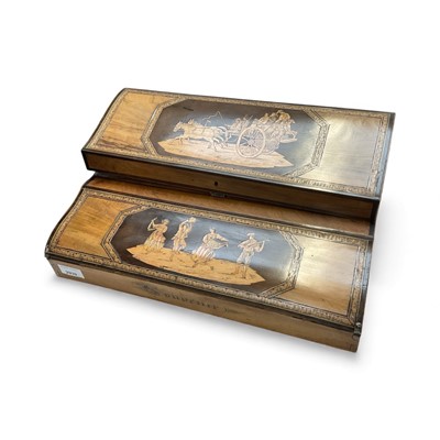 Lot 2939 - Sorrento ware writing slope