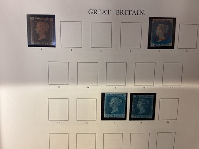 Lot 1102 - Stamps GB collection in albums and loose including 1840 1d Black and 2d Blue