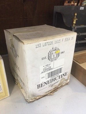 Lot 5178 - Benedictine liqueur - four 1500ml bottles in case
