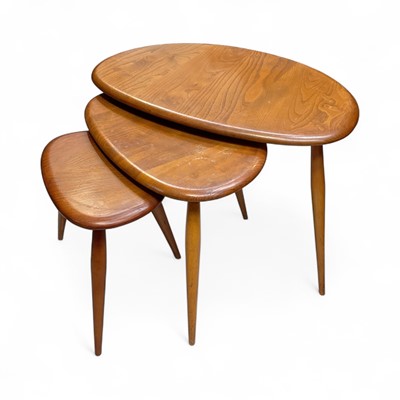 Lot 5369 - Ercol Golden Dawn nest of tables plus one extra table