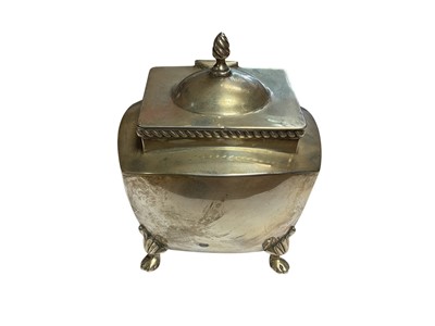 Lot 39 - Edwardian Mappin & Webb silver tea caddy (London 1902)