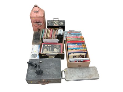 Lot 86 - Group of mixed automobilia to include, car manuals, car brochure, maps, paraffin can etc, (qty).