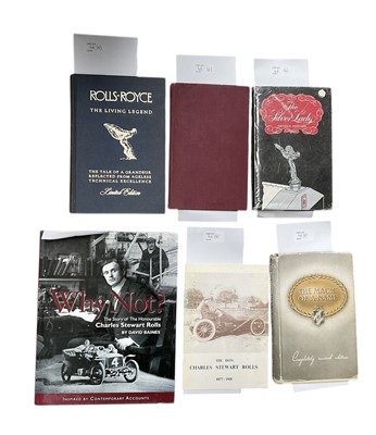 Lot 46 - Six Rolls-Royce reference books, 'Why Not?' by David Baines, 'The Magic of the Name' by Nockolds, and four others (including one pamphlet)