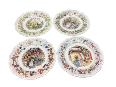 Lot 2250 - Collection of 17 Royal Doulton Brambly Hedge plates including the four seasons