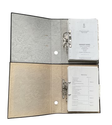 Lot 54 - Rolls-Royce Silver Shadow and Bentley T Workshop Manual, photocopied - in two ring bindings