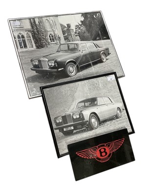 Lot 58 - Two 1980s framed photographs of Rolls-Royce Silver shadow II and Bentley T2