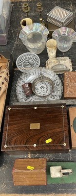 Lot 151 - Boxes, glass and sundry collectibles