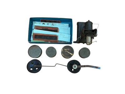 Lot 2932 - Magic lantern slides, projector and films