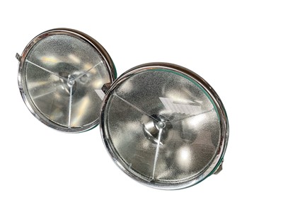 Lot 88 - Pair of 1940s / 50s Lucas P100 headlights.