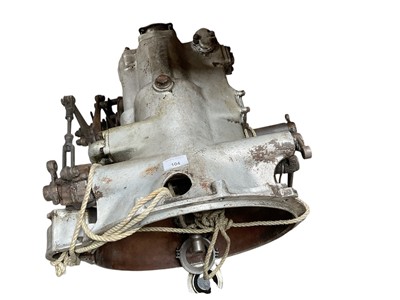 Lot 104 - Rolls-Royce gearbox and casings, for a pre-war car.