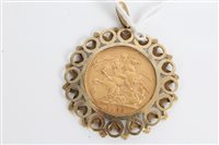 Lot 3400 - Edward VII gold full sovereign - 1903, in gold...