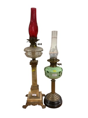 Lot 2952 - Two oil lamps