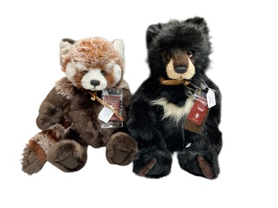 Lot 1712 - Charlie Bears River and Roxie with tags.