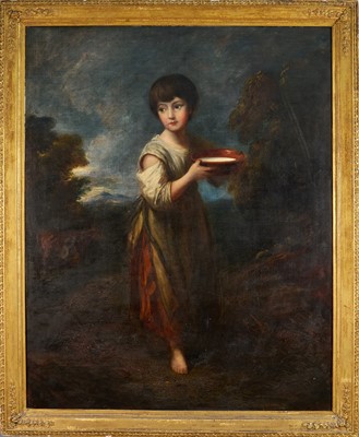 Lot 1140 - After Thomas Gainsborough (1727-1788) oil on canvas - The Milk Maid, 118cm x 92cm, in gilt frame
