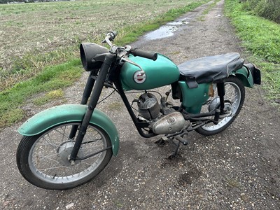 Lot 235 - Late 1950s / early 60s James motorcycle, possibly a Cadet. This classic bike formed part of our vendor's late husband's collection of classic motorcycles. Sadly there is no paperwork,V5 or sign...