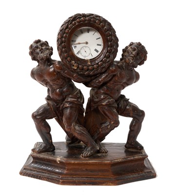 Lot 916 - Late 18th / early 19th century carved pine watch stand