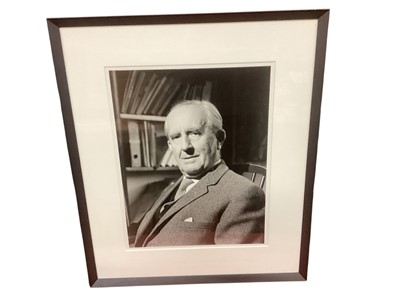 Lot 1276 - Pamela Chandler photographic portrait print of J R Tolkien
