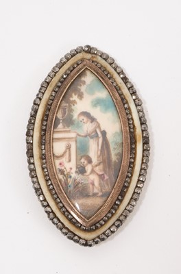 Lot 860 - George III portrait miniature on ivory