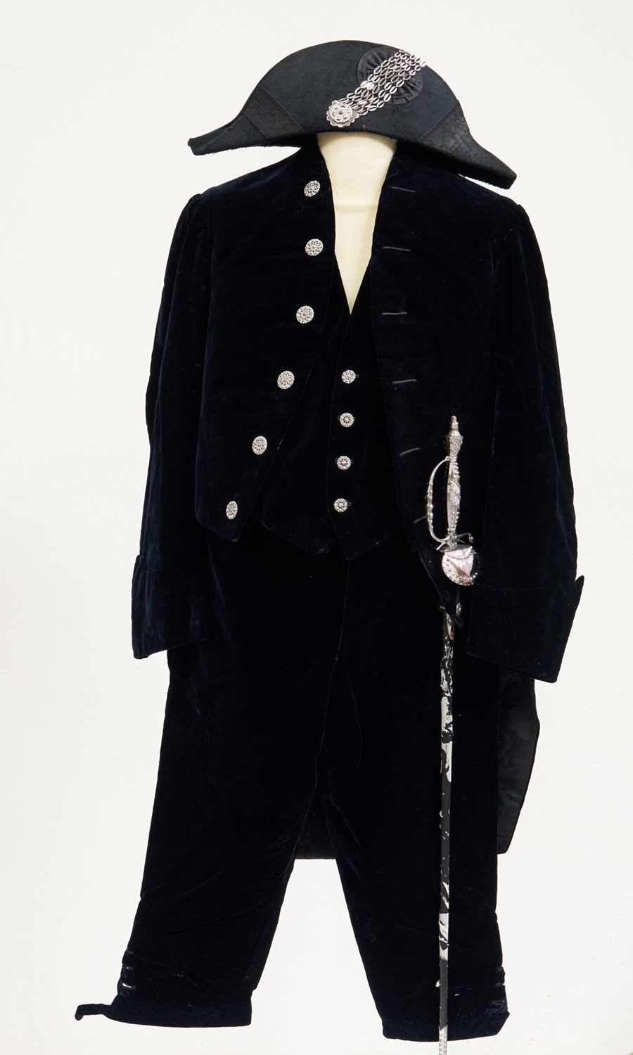 Lot 72 - Fine Edwardian High Sheriff's uniform with sword, in original tin trunk