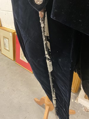 Lot 72 - Fine Edwardian High Sheriff's uniform with sword, in original tin trunk