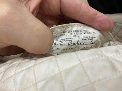 Lot 72 - Fine Edwardian High Sheriff's uniform with sword, in original tin trunk