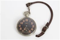 Lot 3420 - Rare Rolex military issue pocket Watches, the...