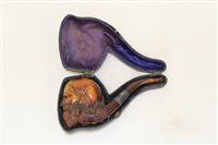 Lot 4061 - Late 19th century meerschaum pipe Carsved in...