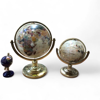 Lot 5124 - Group of globes, the largest measuring approximately 37cm tall