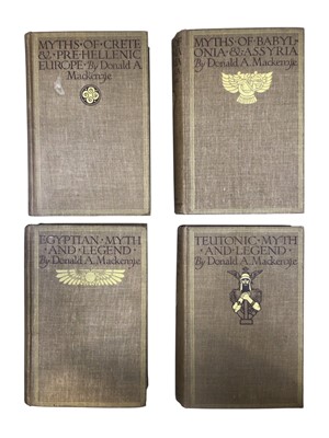 Lot 5175 - Collection of books including classic myth and legend by Donald Mackenzie (8 volumes) together with Britain In Pictures books and Eastern England interest books and others