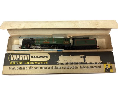 Lot 1749 - Wrenn OO Gauge BR lined green 4-6-2 West Country Class Dorchester tender locomotive 34042, boxed W2238 (1)