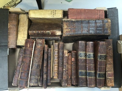Lot 5213 - Collection of antiquarian books including History of the Popes (three volumes), Edwardian Punch annuals etc