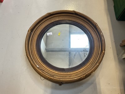 Lot 5223 - Gilt framed oval mirror