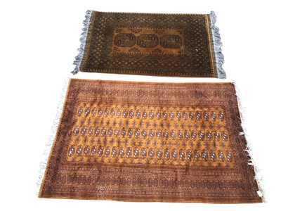 Lot 5290 - Afghanistan Persian rug measuring approximately 154cm x 104cm together with one similar measuring approximately 178cm X 126cm
