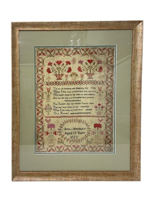 Lot 903 - George IV needlework sampler