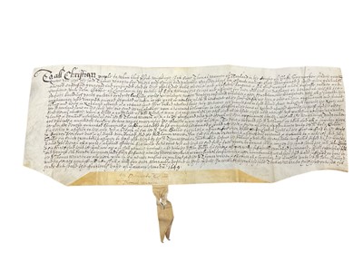 Lot 160 - 18th century indenture of local interest relating to Nayland